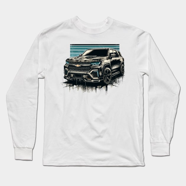 Chevrolet suv Long Sleeve T-Shirt by Vehicles-Art